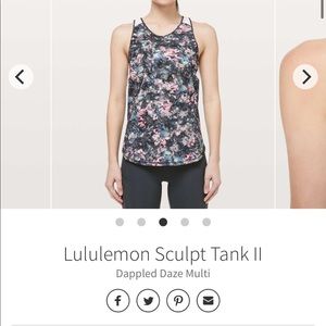 Lulu Lemon sculpt tank